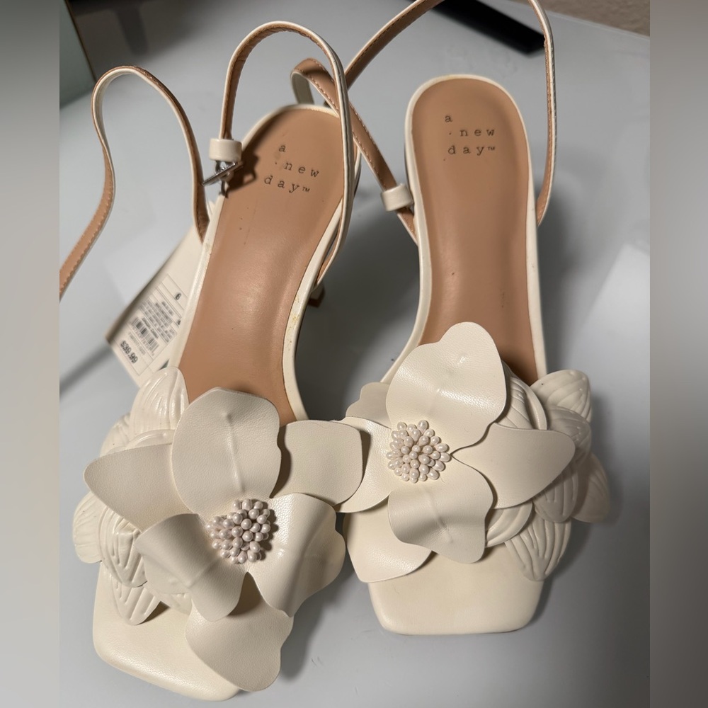 a new day Floral Heels